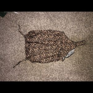 Cheetah print body suit size small